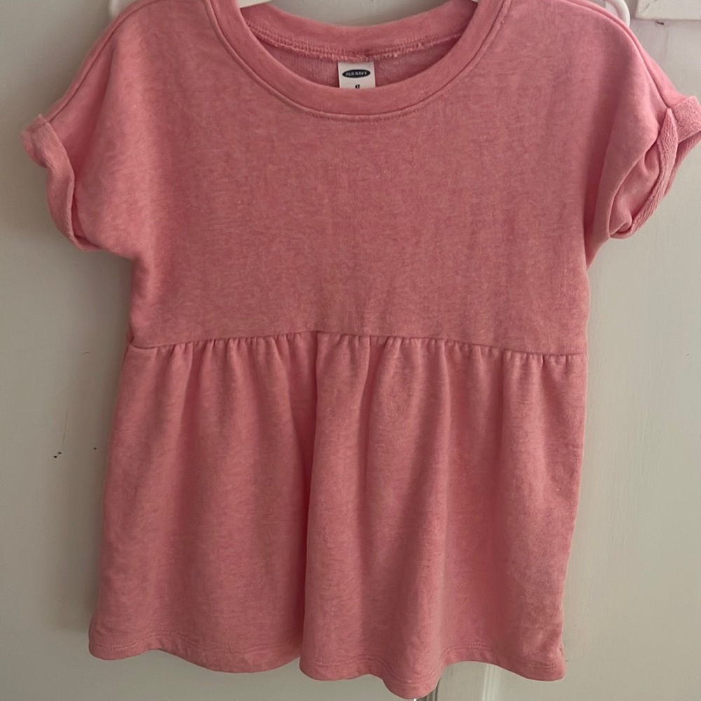 4t pink Baby doll tee- Old Navy